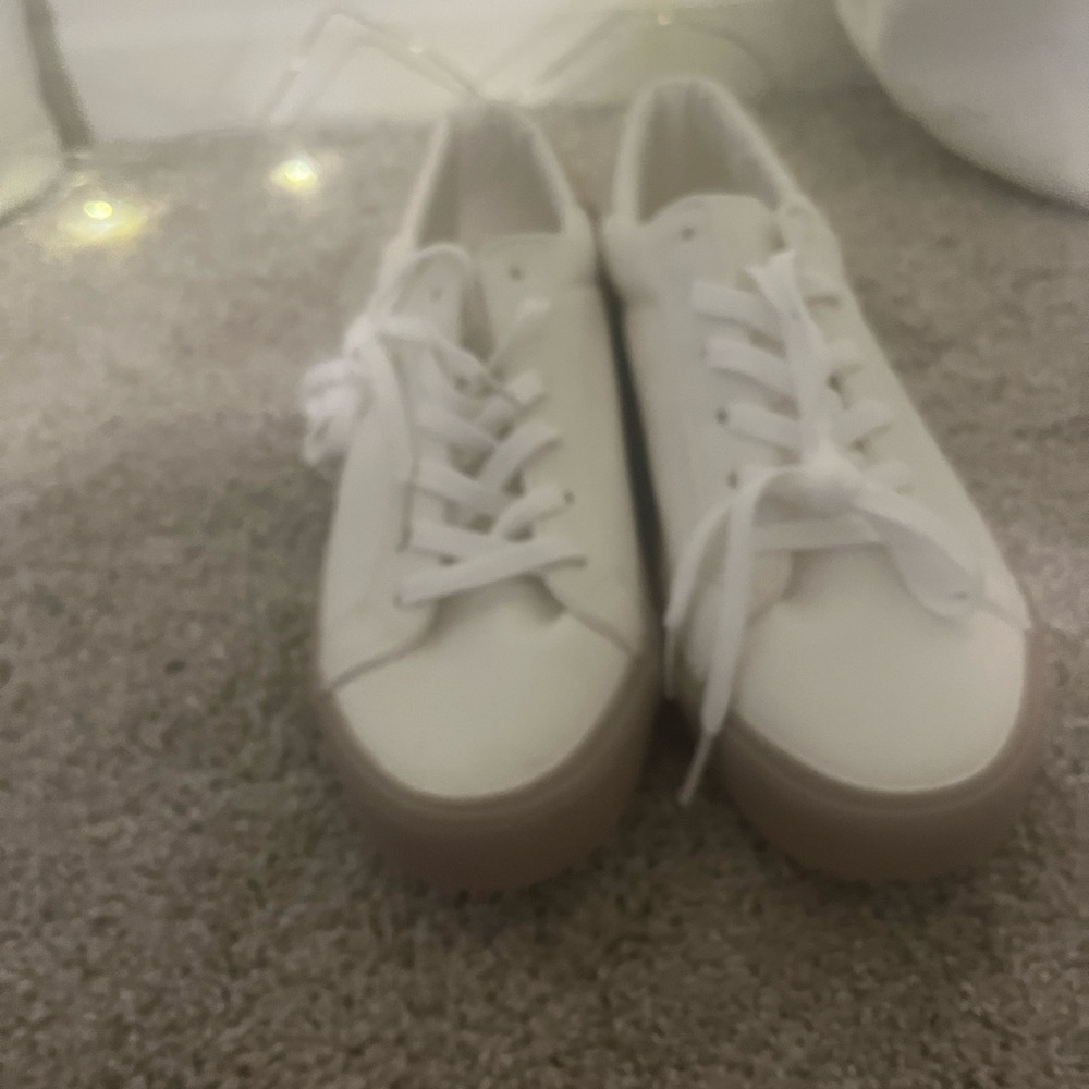 French connections white shoes